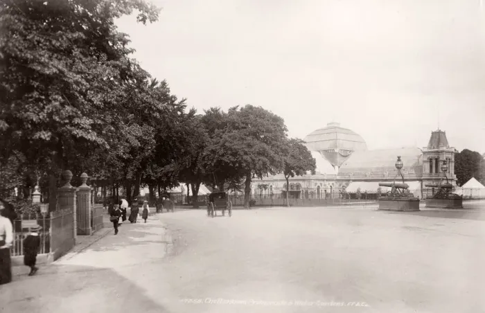 Framed Print : Vintage 19th century photograph - United Kingdom - Cheltenham, the Winter Gardens Framed Print : Vintage 19th century photograph - United Kingdom - Cheltenham, the Winter Gardens