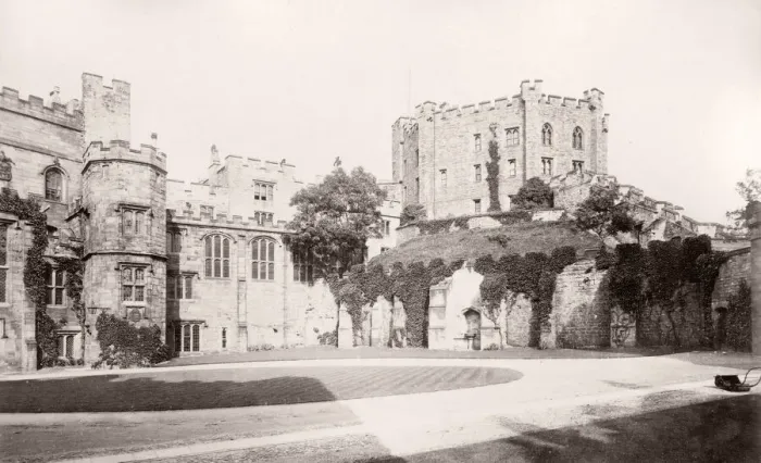 Framed Print : Vintage 19th century photograph - United Kingdom - Durham Castle Framed Print : Vintage 19th century photograph - United Kingdom - Durham Castle