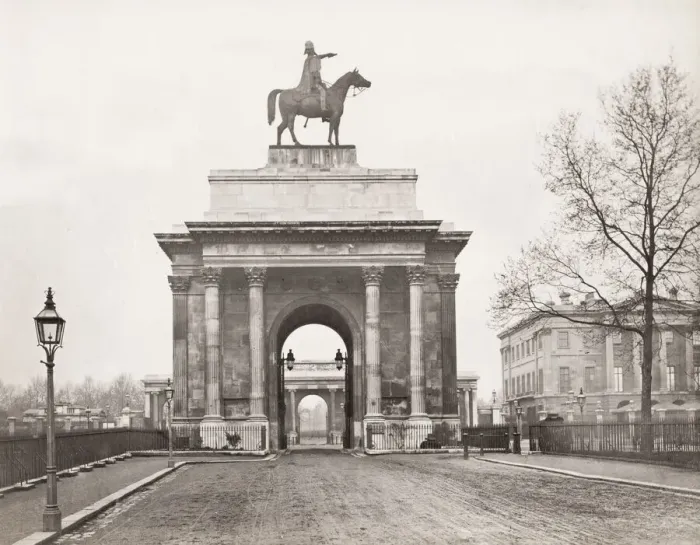 Framed Print : Vintage 19th century photograph: Wellington Arch, also known as Constitution Arch or as Framed Print : Vintage 19th century photograph: Wellington Arch, also known as Constitution Arch or as