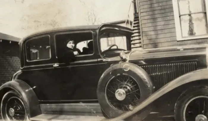 Framed Print : Vintage car