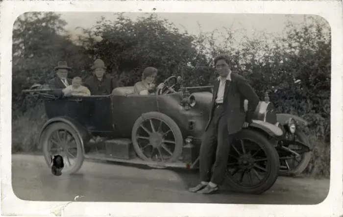 Framed Print : Vintage Car (awaiting identification), Britain Framed Print : Vintage Car (awaiting identification), Britain