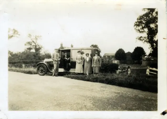Framed Print : Vintage Car Outing (awaiting identification), Whaplode Framed Print : Vintage Car Outing (awaiting identification), Whaplode