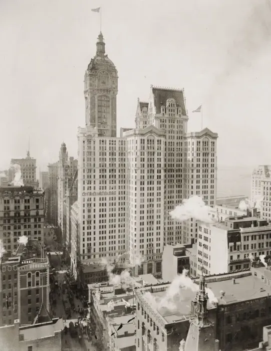 Framed Print : Vintage early 20th century press photograph: City Investing Building, Cortlandt Building Framed Print : Vintage early 20th century press photograph: City Investing Building, Cortlandt Building