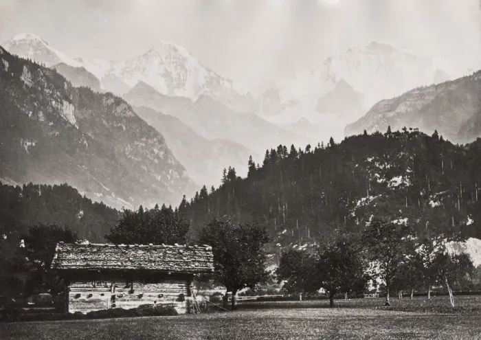 Framed Print : Vintage late 19th century photograph - Jungfrau, Eiger, Monch, mountains in Switzerland Framed Print : Vintage late 19th century photograph - Jungfrau, Eiger, Monch, mountains in Switzerland
