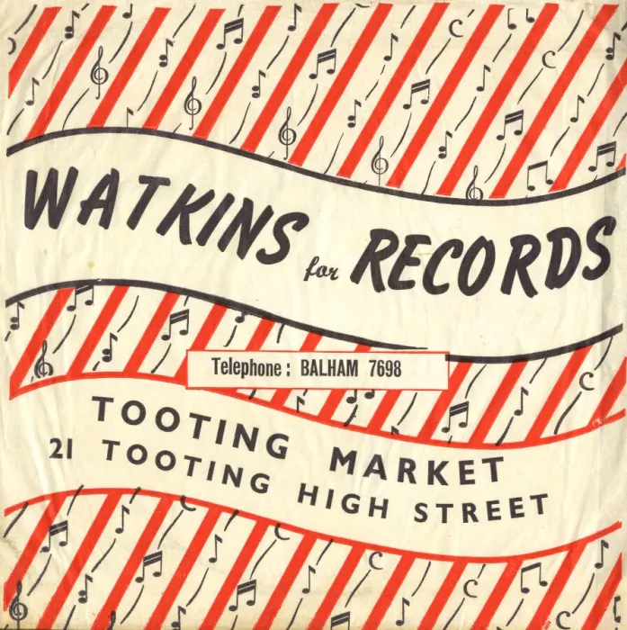 Framed Print : Vintage paper bag, Watkins record stall, Tooting Market Framed Print : Vintage paper bag, Watkins record stall, Tooting Market