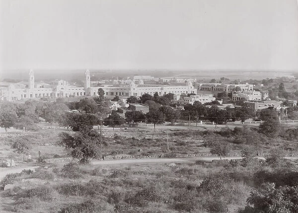 Vintage photograph of buildings, New Delhi