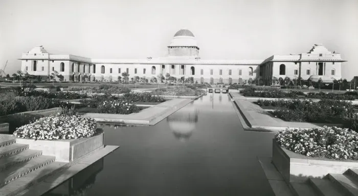 Framed Print : Vintage photograph of buildings, New Delhi, India Framed Print : Vintage photograph of buildings, New Delhi, India