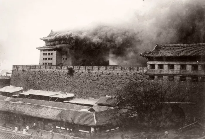 Framed Print : Vintage Photograph China c. 1900 - Boxer rebellion or uprising Framed Print : Vintage Photograph China c. 1900 - Boxer rebellion or uprising
