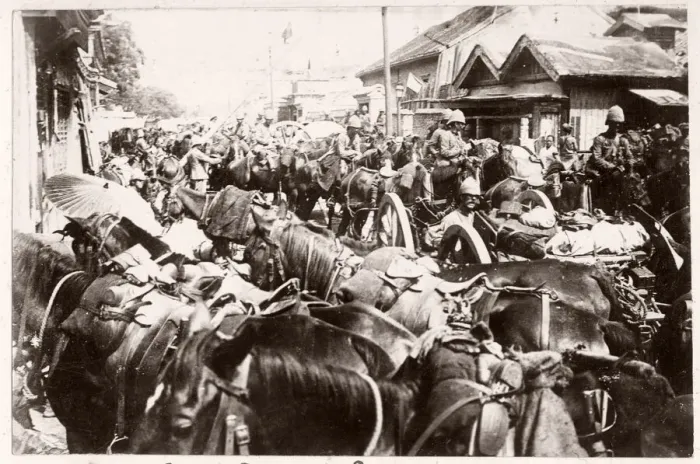 Framed Print : Vintage Photograph China c. 1900 - Boxer rebellion or uprising Framed Print : Vintage Photograph China c. 1900 - Boxer rebellion or uprising