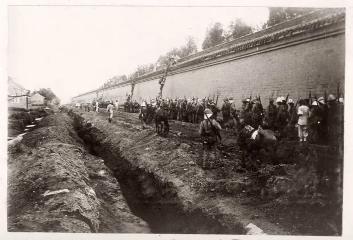 Framed Print : Vintage Photograph China c. 1900 - Boxer rebellion or uprising Framed Print : Vintage Photograph China c. 1900 - Boxer rebellion or uprising