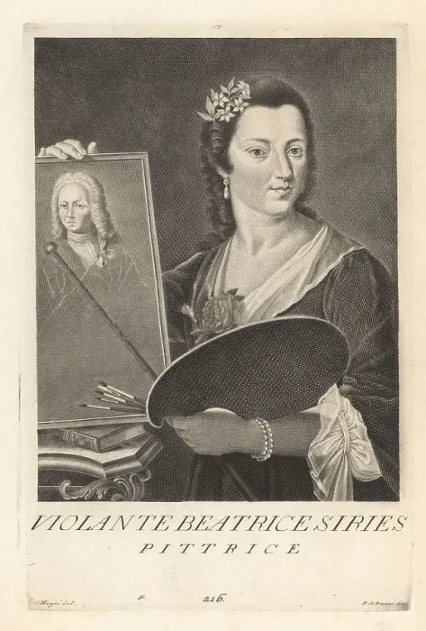 Framed Print : Violante Beatrice Siries, Italian painter, 1709-1783 Framed Print : Violante Beatrice Siries, Italian painter, 1709-1783