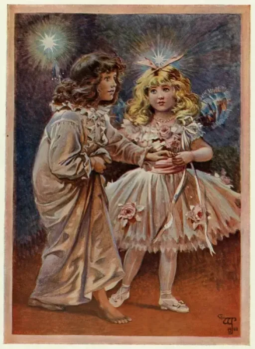 Framed Print : Violet and the Doll Fairy Framed Print : Violet and the Doll Fairy