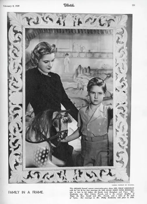Framed Print : Violet Kindersley with her son Framed Print : Violet Kindersley with her son