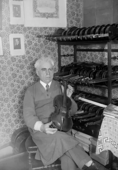 Framed Print : Violin Maker 1930S Framed Print : Violin Maker 1930S