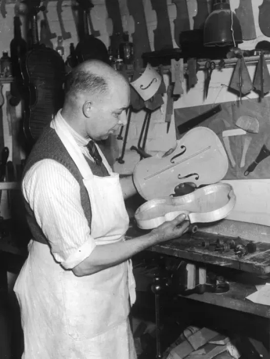 Framed Print : Violin Maker Framed Print : Violin Maker