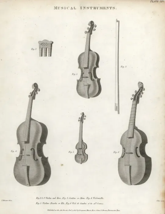 Framed Print : Violin, sordine, violoncello, violino piccola Framed Print : Violin, sordine, violoncello, violino piccola
