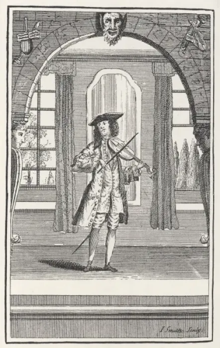 Framed Print : VIOLINIST, 1731 Framed Print : VIOLINIST, 1731