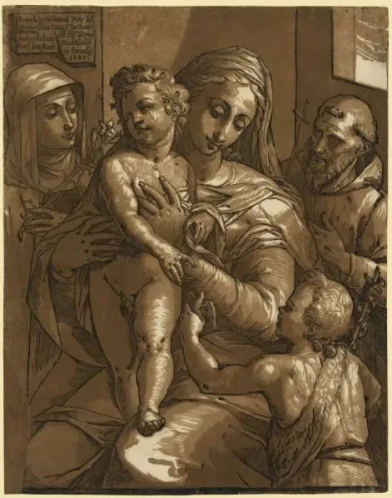 Framed Print : The Virgin, Child, and saints Framed Print : The Virgin, Child, and saints