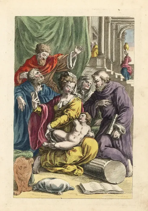 Framed Print : The Virgin Mary presenting the infant Jesus in the temple Framed Print : The Virgin Mary presenting the infant Jesus in the temple
