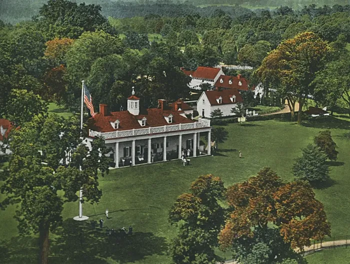 Framed Print : Virginia, USA - Mount Vernon - Aerial View Framed Print : Virginia, USA - Mount Vernon - Aerial View