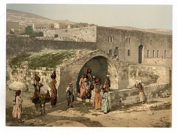 The virgins fountain, Nazareth, Holy Land, (i. e. Israel)