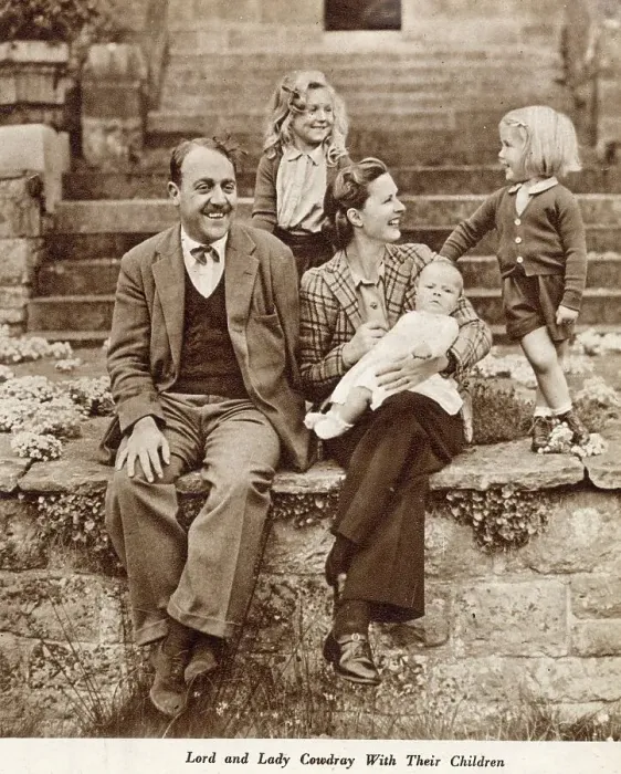 Framed Print : Viscount and Viscountess Cowdray with their children Framed Print : Viscount and Viscountess Cowdray with their children