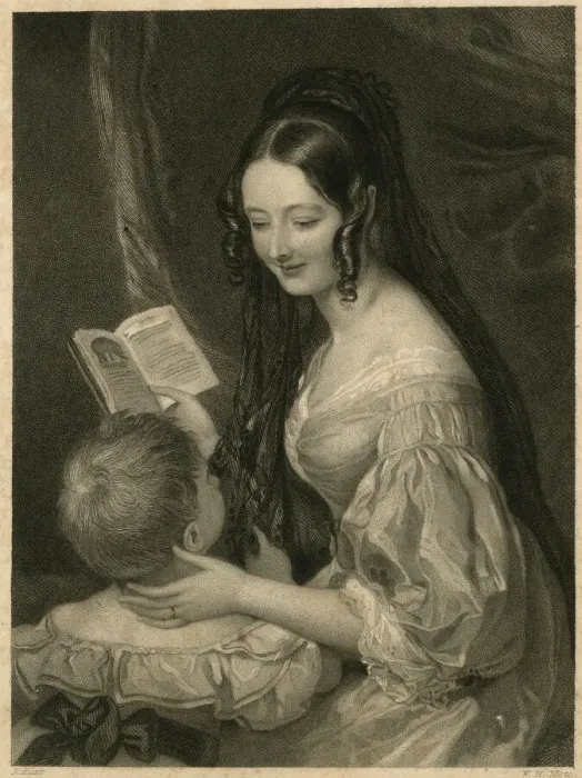 Framed Print : Viscountess Valletort and her son Framed Print : Viscountess Valletort and her son