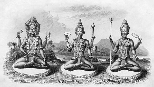 Vishnu / Brahma / Shiva. Brahma, Vishnu and Shiva