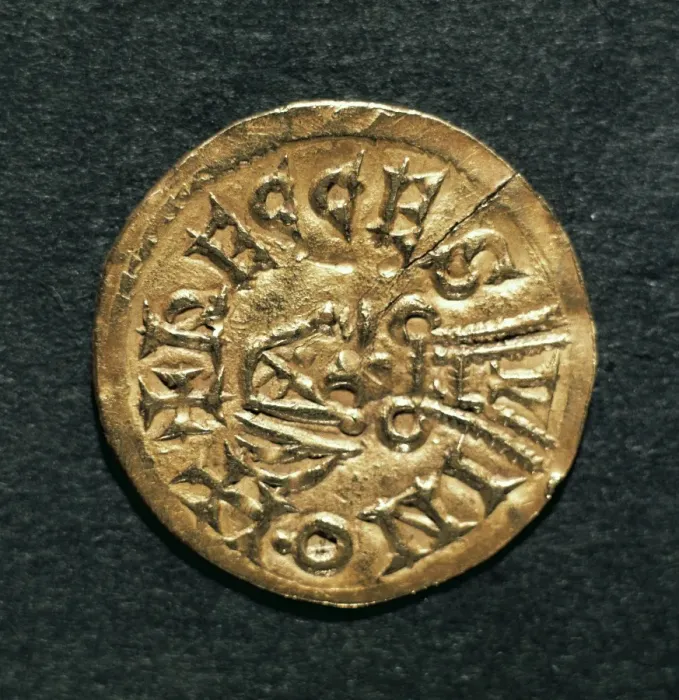 Framed Print : Visigoth gold coin. 5th-8th centuries Framed Print : Visigoth gold coin. 5th-8th centuries