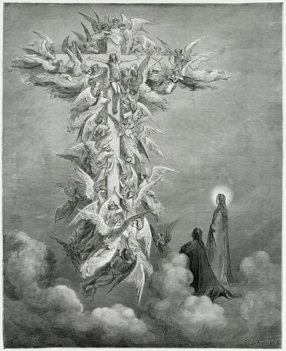 Framed Print : VISION / CROSS / ANGELS Framed Print : VISION / CROSS / ANGELS