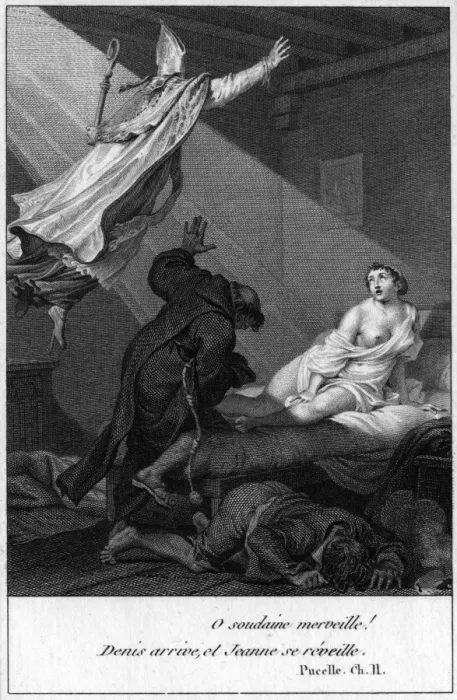 Framed Print : Vision of Jeanne D arc Framed Print : Vision of Jeanne D arc