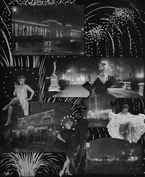 Framed Print : A vision of Paris at night, 1924 Framed Print : A vision of Paris at night, 1924