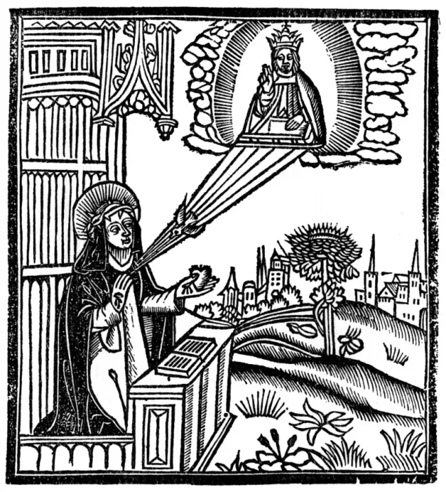 Framed Print : Vision of St Catharine Framed Print : Vision of St Catharine