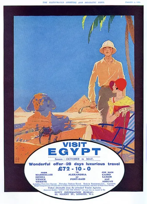 Framed Print : Visit Egypt advertisement, 1929 Framed Print : Visit Egypt advertisement, 1929