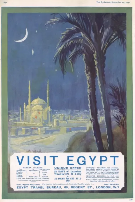Framed Print : Visit Egypt tourism advertisement Framed Print : Visit Egypt tourism advertisement
