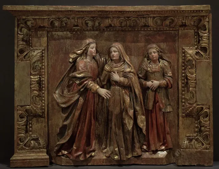 Framed Print : Visitation of the Virgin Mary to Saint Elizabeth Framed Print : Visitation of the Virgin Mary to Saint Elizabeth