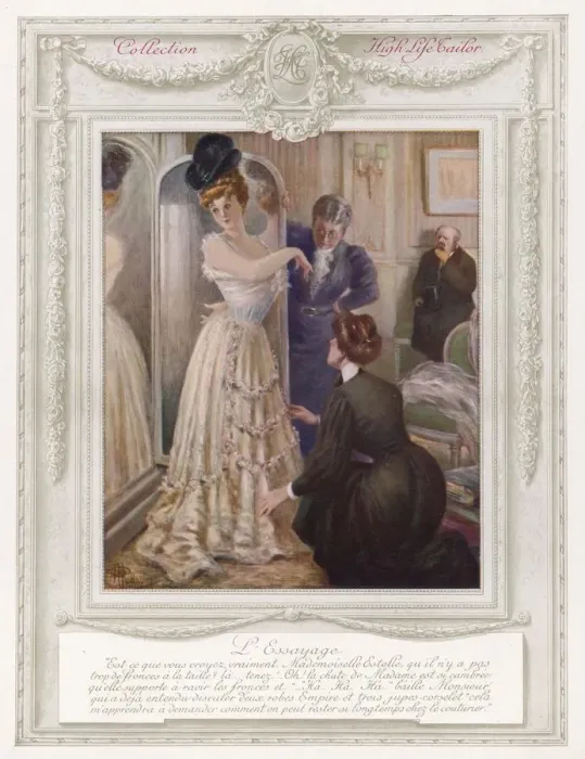 Framed Print : Visiting Her Couturier Framed Print : Visiting Her Couturier
