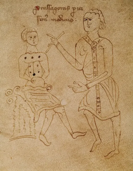 Framed Print : Visiting the patient. 13th c. Detail. Gothic art Framed Print : Visiting the patient. 13th c. Detail. Gothic art