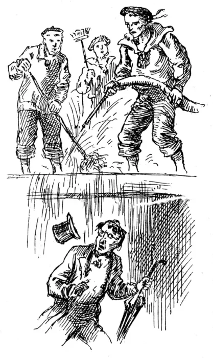 Framed Print : A Visitor to an Emigrant Ship being soaked by Seamen, 1884 Framed Print : A Visitor to an Emigrant Ship being soaked by Seamen, 1884