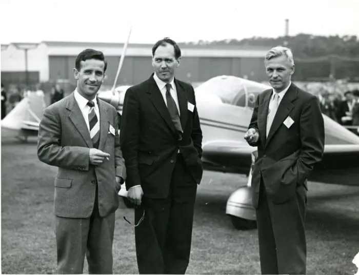 Framed Print : Visitors to the 1956 Royal Aeronautical Society Garden P? Framed Print : Visitors to the 1956 Royal Aeronautical Society Garden P?