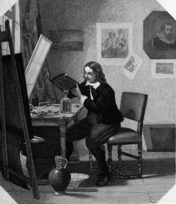 Framed Print : Visscher at Work Framed Print : Visscher at Work