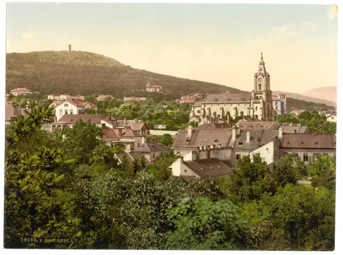 Framed Print : Voeslau (i. e. Voslau), general view, Vienna, Austro-Hungary Framed Print : Voeslau (i. e. Voslau), general view, Vienna, Austro-Hungary