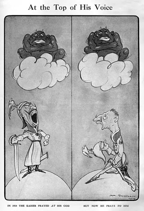 Framed Print : At the Top of His Voice by H. M. Bateman, WW1 cartoon Framed Print : At the Top of His Voice by H. M. Bateman, WW1 cartoon