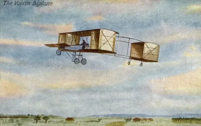 Framed Print : Voisin Biplane C1907 Framed Print : Voisin Biplane C1907