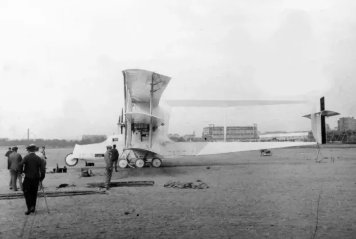 Framed Print : Voisin Triplane Bomber Seen with a modified nose having Framed Print : Voisin Triplane Bomber Seen with a modified nose having