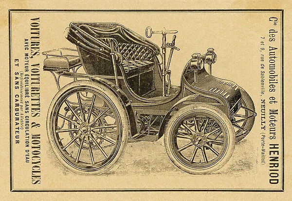 Voiture Henriod 1900 veteran motor car