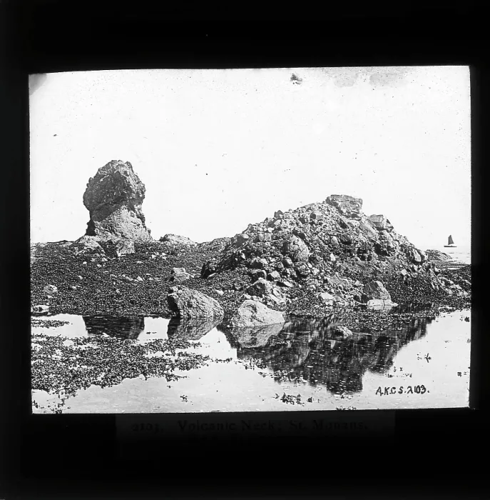 Framed Print : Volcanic neck, St Monans Framed Print : Volcanic neck, St Monans
