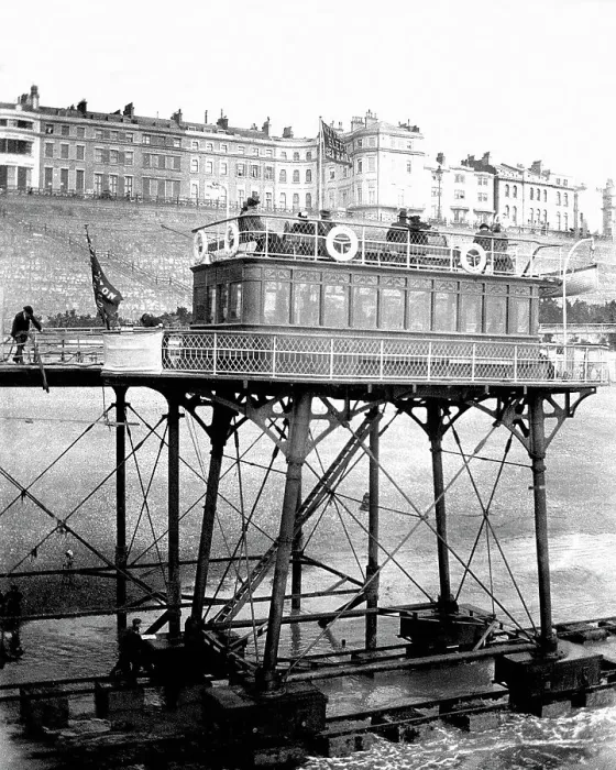 Framed Print : Volk's Brighton to Rottingdean Electric Railway Framed Print : Volk's Brighton to Rottingdean Electric Railway