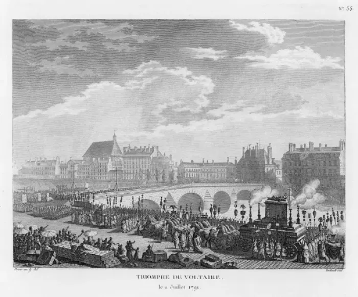 Framed Print : Voltaire Honoured Framed Print : Voltaire Honoured