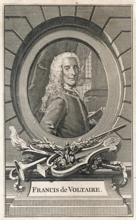 Framed Print : Voltaire Oval Frame Framed Print : Voltaire Oval Frame
